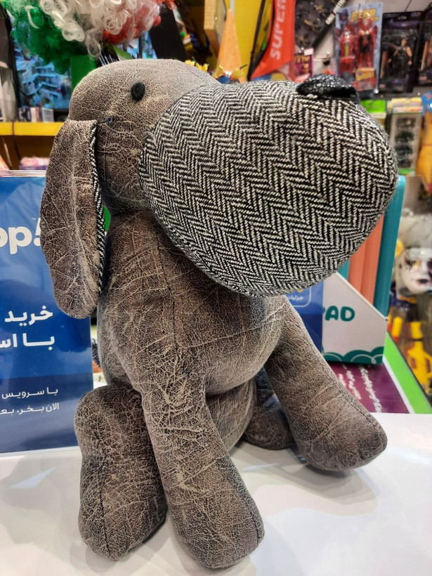 عروسک سگ چرمی ۳۰ سانتیمتر